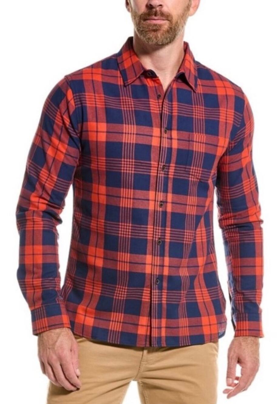 M. Singer Shirt Mens Size Small NWT Plaid 100% Cotton Button Down Ranger Classic